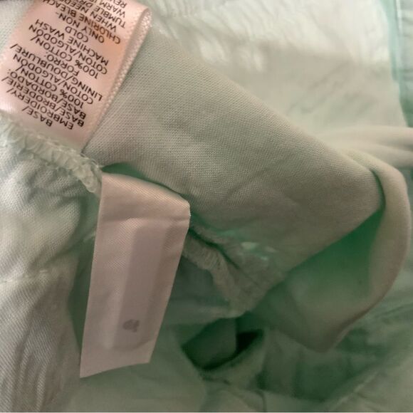 New Ann Taylor Loft Mint Green Eyelet The Riviera Short - Picture 8 of 9